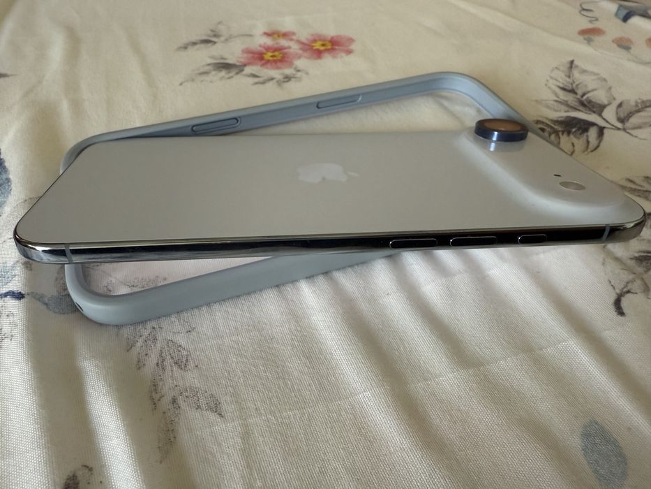 iPhone 17 Air (Azul)- Como Novo (Bateria 100%) com Caixa/ Orjinal Capa Bumper