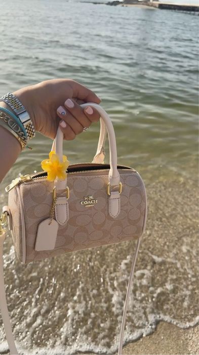 mini coach bag torebka do reki na ramie tuba elegancka viral skorzana top trend torba
