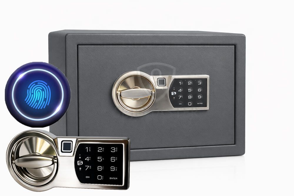 Sejf domowy, biurowy Arsenał 25 EL na broń, ZAMEK ELEKTRONICZNY CZYTNIK LINII PAPILARNYCH