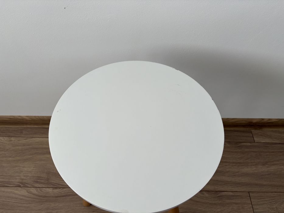 Stolik, taboret drewniany