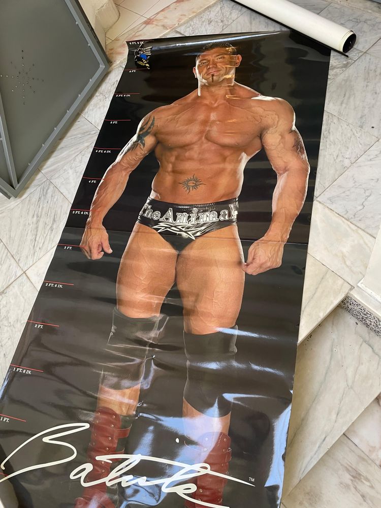 WWE poster john cena Dave Batista tamanho real Sacavém E Prior