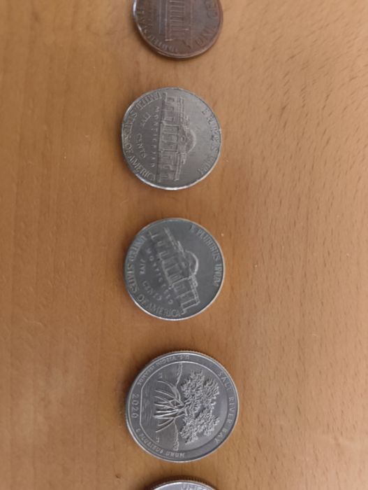 Dolar americano moedas várias