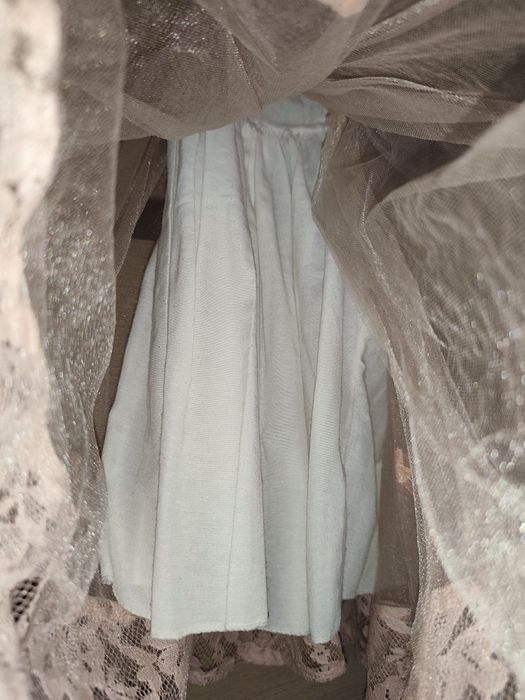 Платье нарядное с гипюром