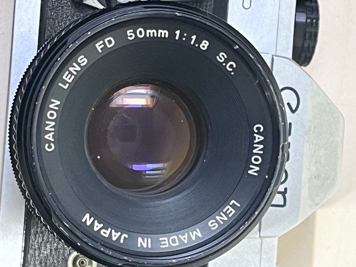 Canon FTB QL - câmara analógica e objetiva Canon FD 50mm f 1.8