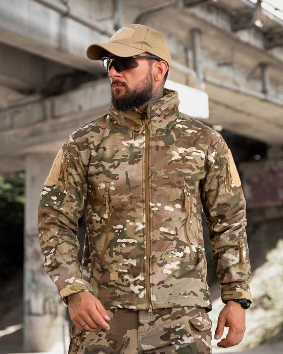 Тактична куртка Softshell мультикам військова софтшел Без передоплати
