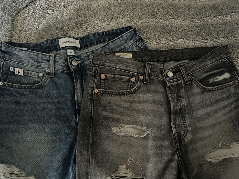 Spodenki Levi’s 31 i Calvin Klein Jeans 30