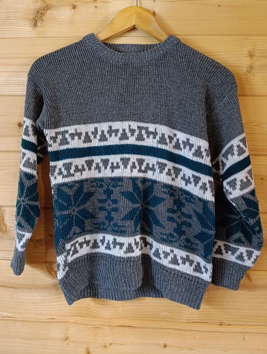 Zimowy sweterek, wzór unisex
