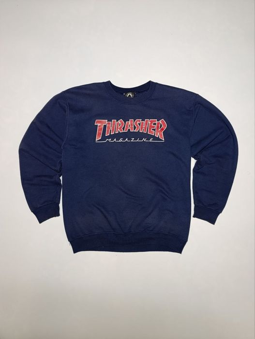 свитшот thrasher синий M-S