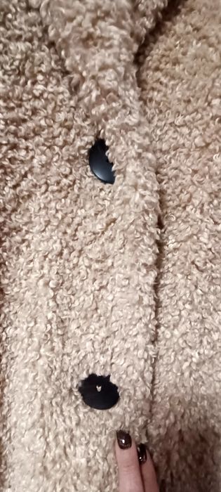 Płaszcz Zara baranek XXL duży