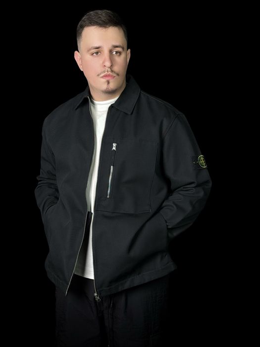 stone island drill cotton nylon overshirt black оригинал