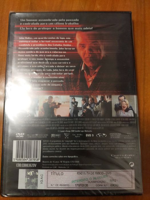 Dvd - Escolta de risco novo selado