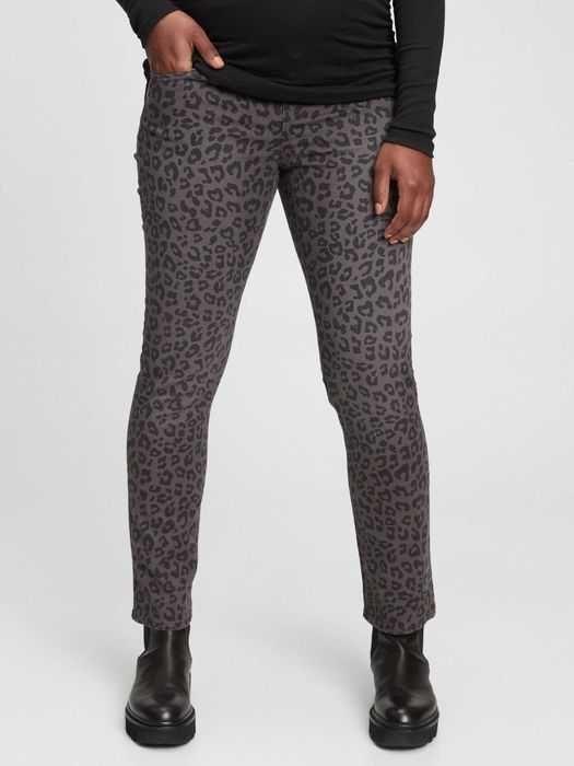 Нові леопардові джинси для вагітних GAP Maternity 31