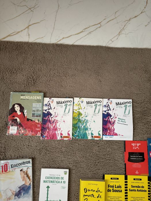 Livros escolares 10 ano 11 ano 12 ano