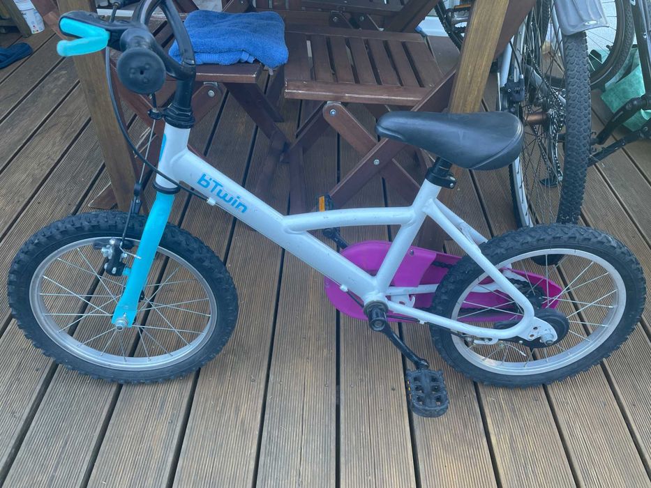 Rower BTWIN 16" biały