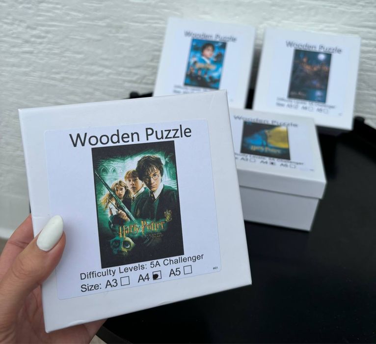 Puzzle Harry Potter pazly pazle drewniane rozmiar A3 A4 rodzinne pazl