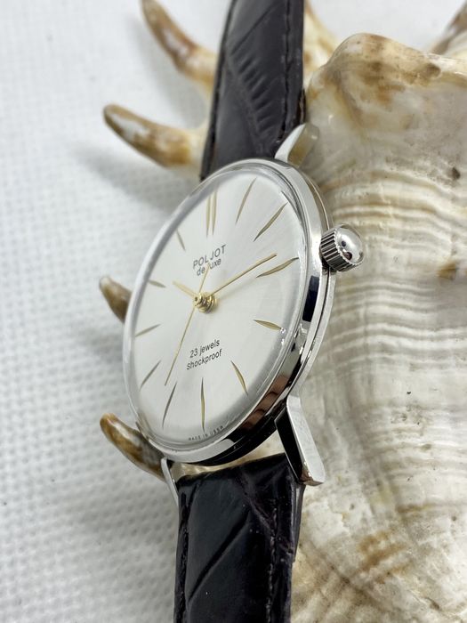 Годинник Політ де люкс Watch Poljot de luxe часы луч восток