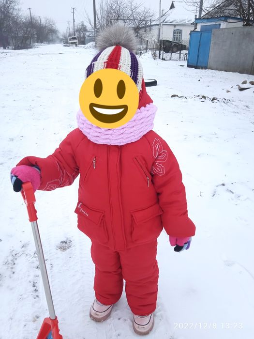 Зимовий комбінезон, комбінезон для дівчинки