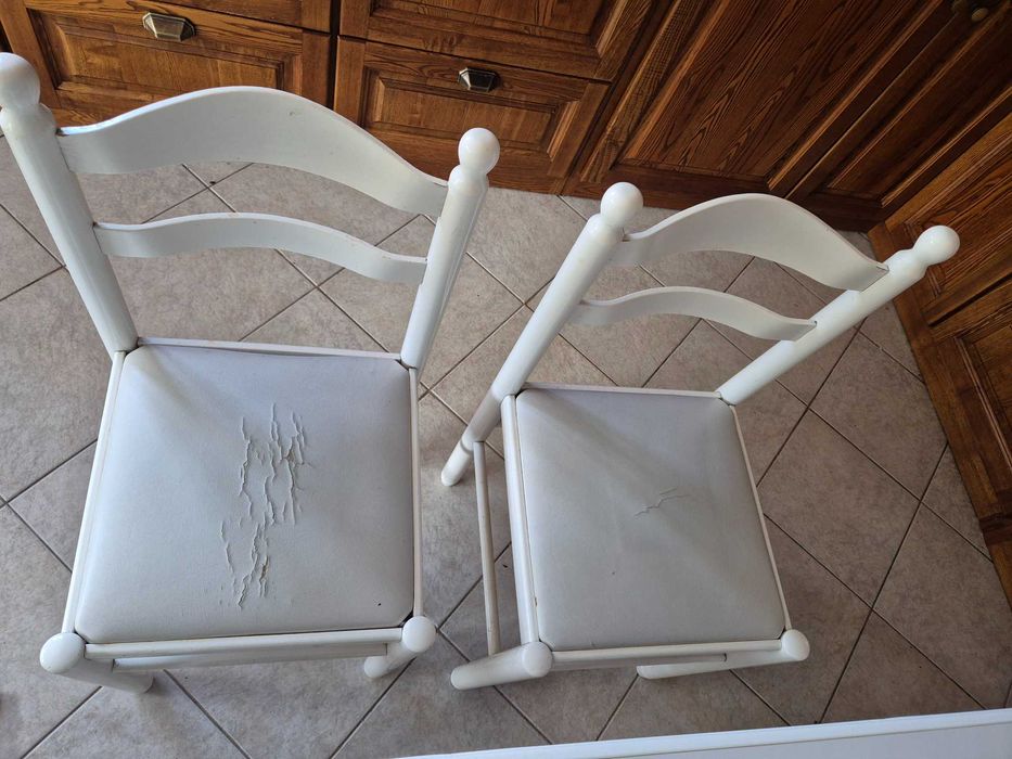 Mesa de cozinha branca, extensível