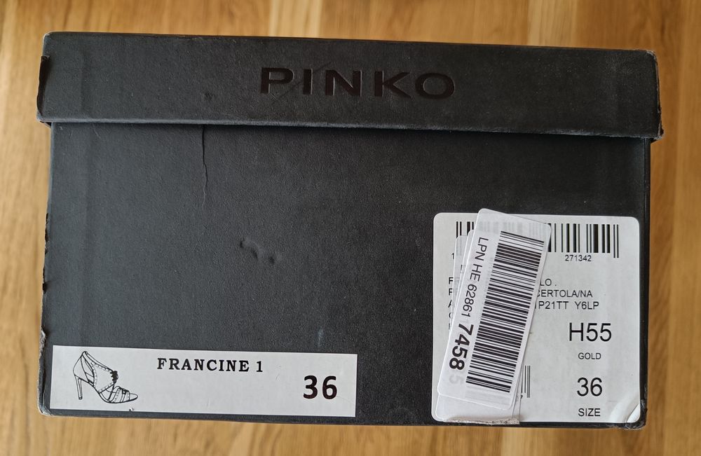 Damskie sandały na obcasie Pinko Francine