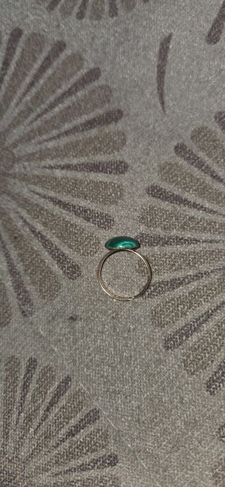 pierścionek z malachit śr oczka 12 mm