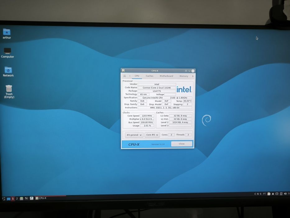 Kit ASUS P5QPL-AM + Pentium Dual-Core E2160 1,8GHz + 2GB DDR2 — Funcional