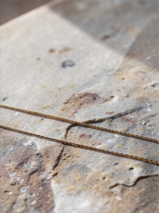 Złoty łańcuszek 585 | regulowana długość | 1,23 g  p182