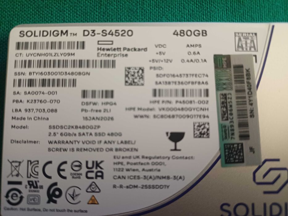SoligiDM SSD 2,5" - 480 Gb