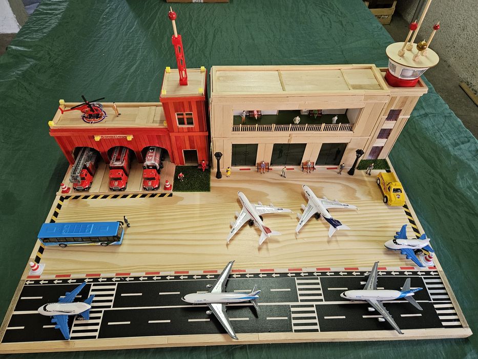 Maquete de aeroporto.
