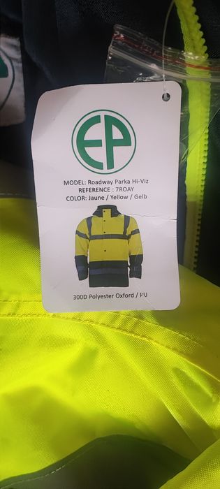 Kurtka ocieplana, spodnie ogrodniczki ocieplane BENEFIT Parka HI-VI 3