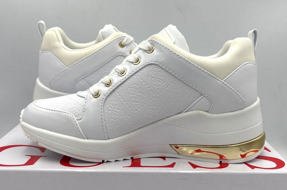‼️Nowe oryginalne trampki sneakersy GUESS Jaryds4 białe 36 AZ 038