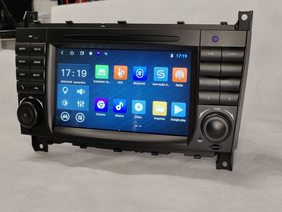 Radio 2 DIN Android para Mercedes Benz A B VITO W203 - Novo Garantia