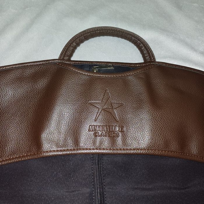 Nowy Torba pokrowiec na garnitur ubrania podróżna skora