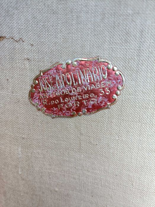 Rara mala em couro muito antiga