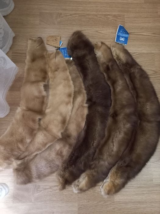 Воротник из меха соболя и норки. Комір,хутро