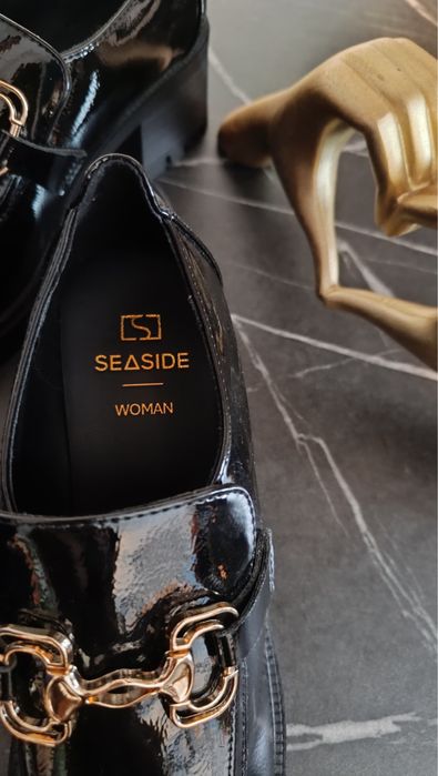 Mocassins com salto Seaside NOVO!