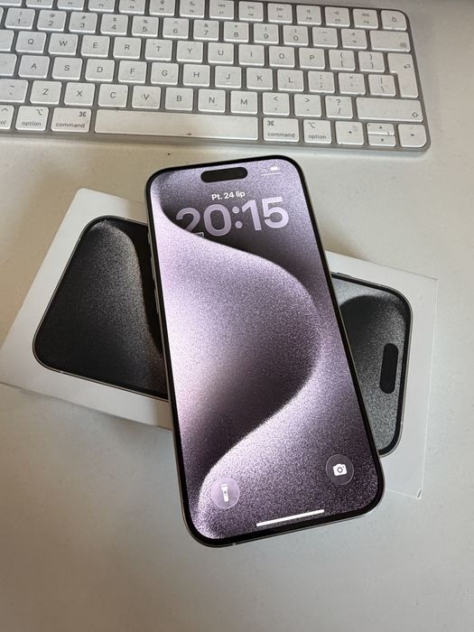 Bateria 95% iPhone 15 Pro 256gb White Titanium Stan Idealny