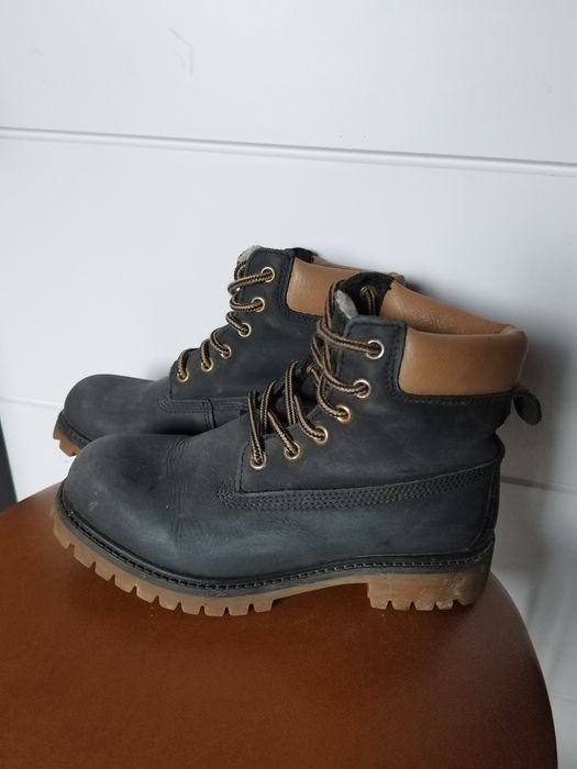 Czarno brązowe trapery zimowe House 36