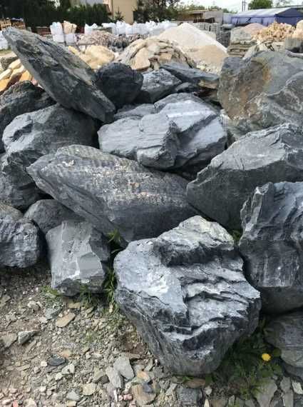 Czarny Łupek Filitowy Kamień Naturalny do Akwarium Terrarium Skałka