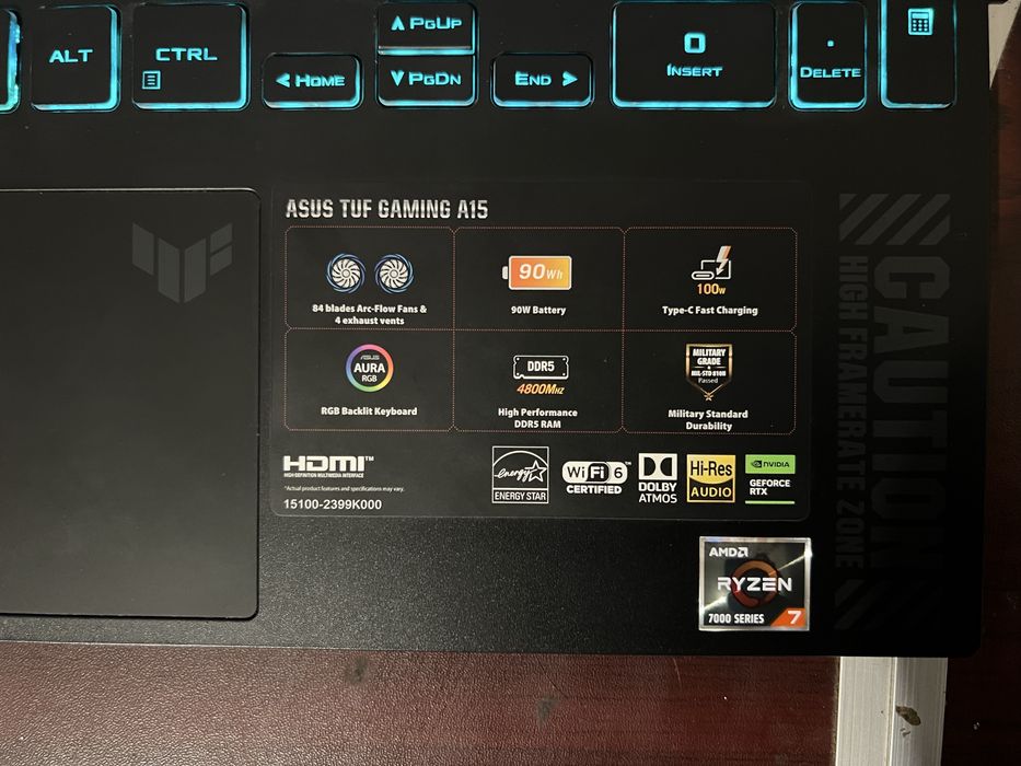 Игровой Ноутбук Asus Tuf Gaiming a15