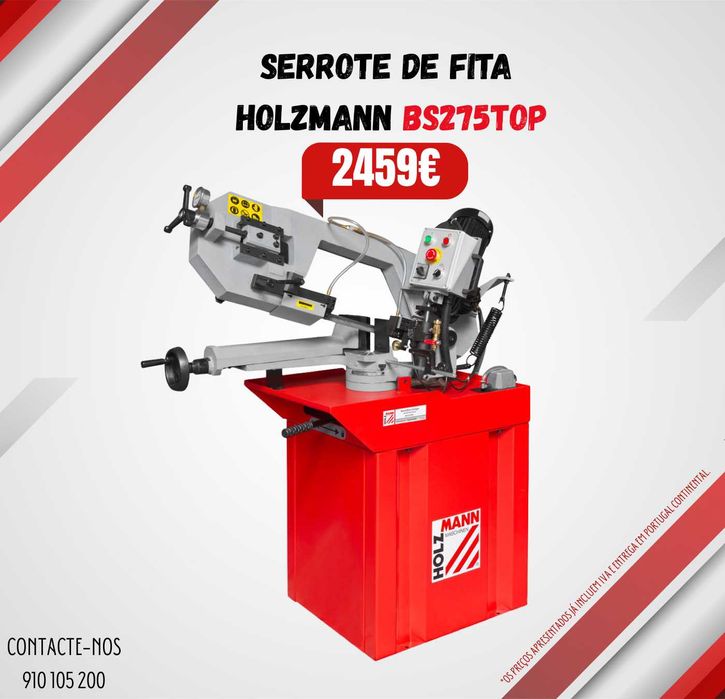 Serrote de fita HOLZMANN BS 275TOP corte Ø 225 mm monofásico JL20