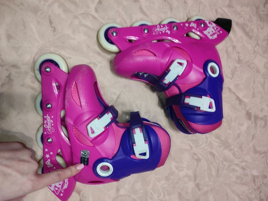 Ролики розсувні Oxelo 30-32р. 19-20см оригінал гарний стан