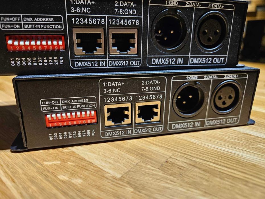 KONTROLER Sterownik DMX do taśm LED RGBW 4 kanały - Jak NOWE - 3sztuki