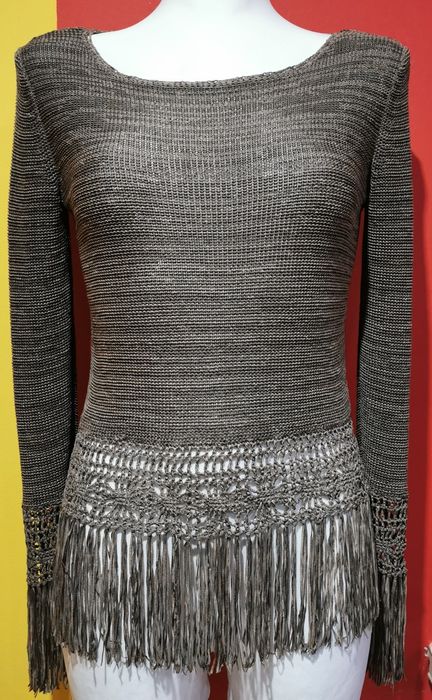 Sweterek z frędzlami Wallis