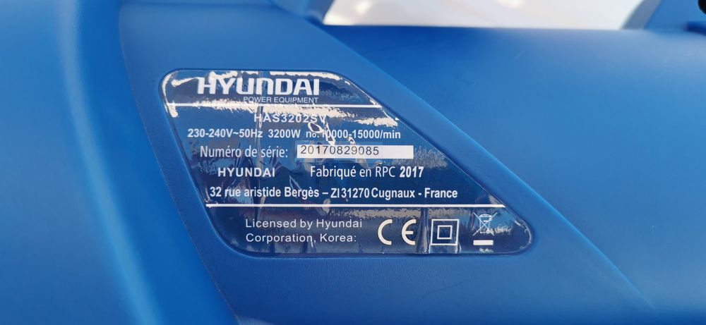 Soprador-aspirador-triturador eléctrico, Hyundai.