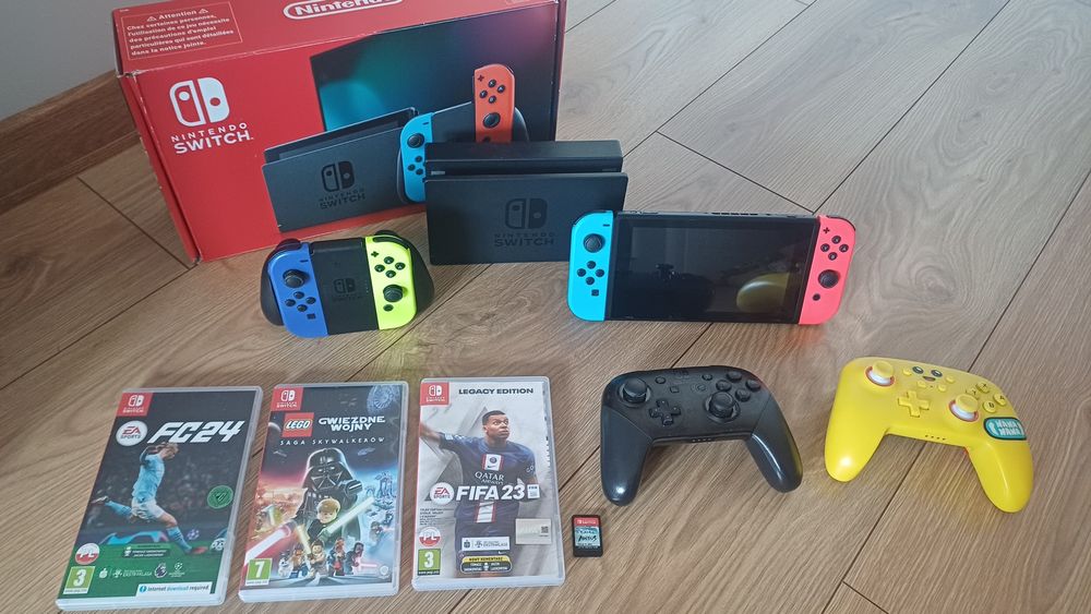 Nintendo Switch z dodatkami