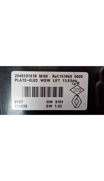 Comando / Botão / Interruptor Vidros Frente Esquerdo 254010747R - RENAULT KADJAR