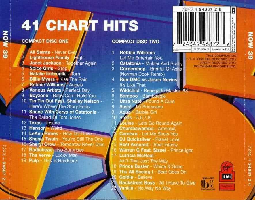 Now That's What I Call Music! 39   (2CD)