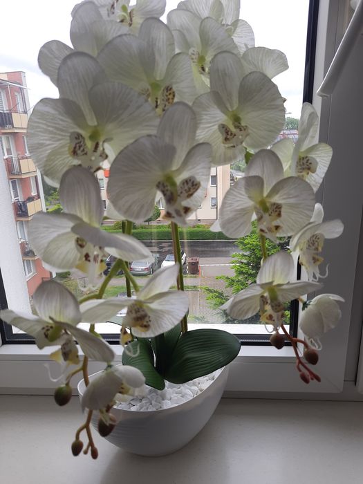 Storczyk sztuczny satynowy jak żywy