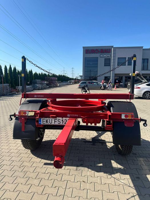 ZAREJESTROWANA Przyczepa dłużyca KOHLER 4T stali drutu słup A/10