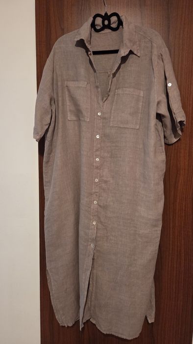 Sukienka lniana Shopping center 9